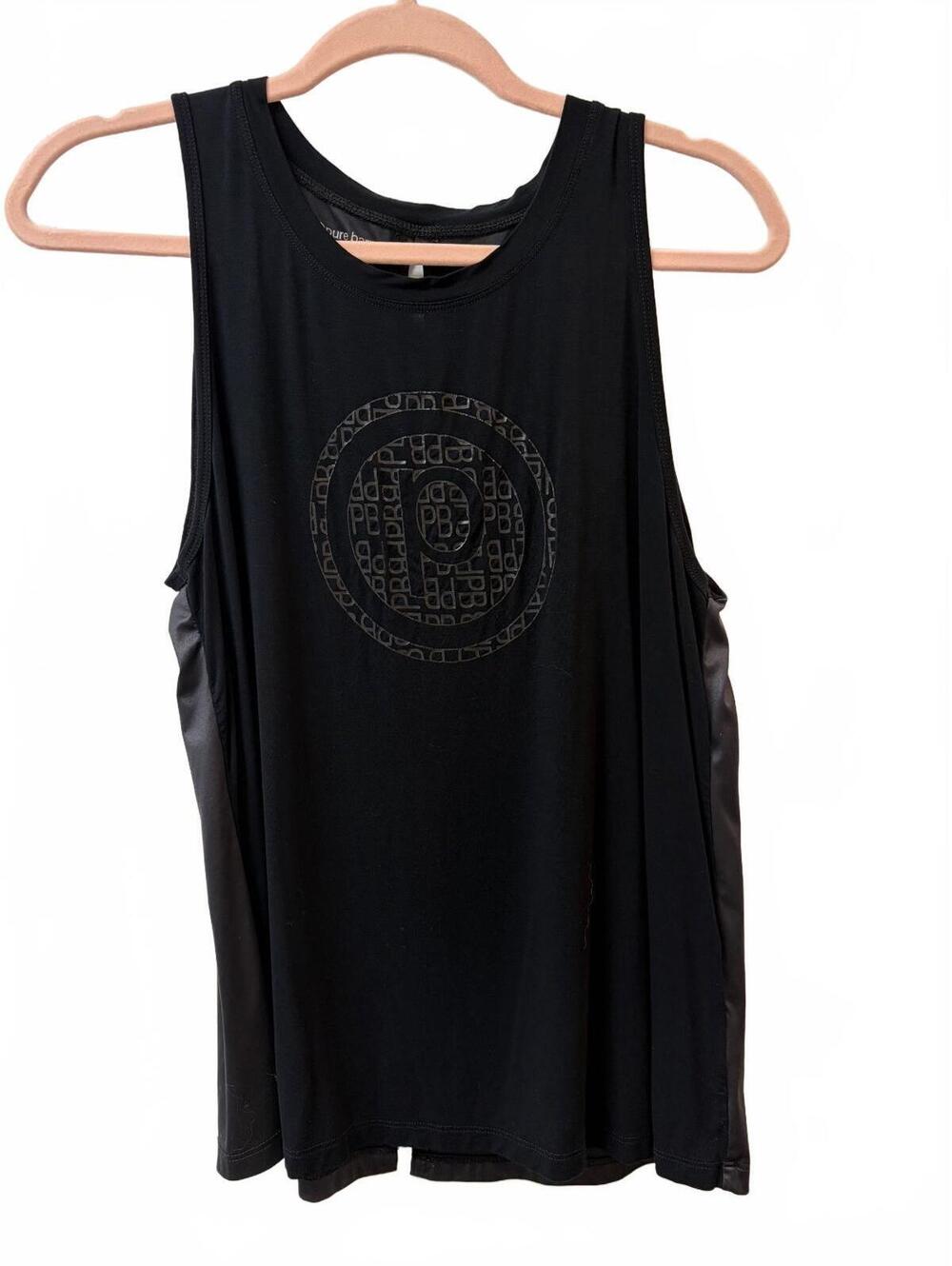 Pure Barre by SPLITS59 black tank, women's size small